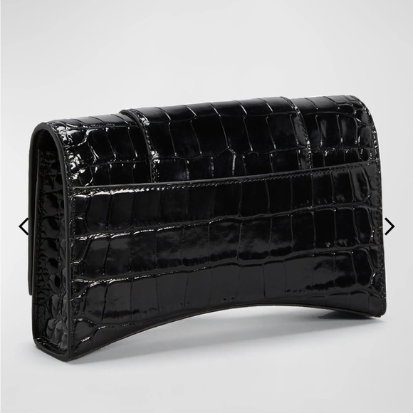 Balenciaga wallet on chain black croc - Picture 2 of 10